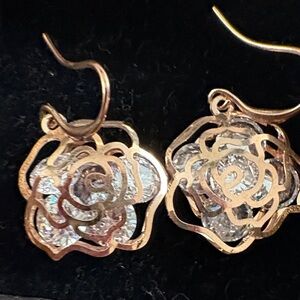 Fashion Jewelry Rose Gold Crystal Earrings